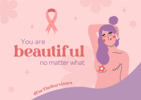 You Are Beautiful Postcard