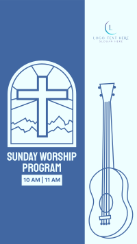 Sunday Worship Program Facebook Story