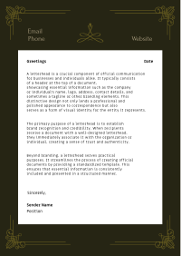 Simple Letterhead example 3