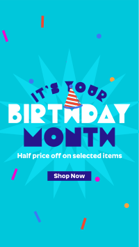 Birthday Month Promo Instagram Story