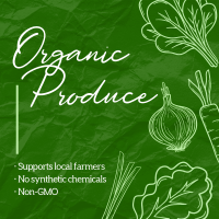 Organic Produce Instagram Post