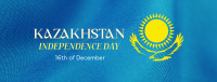 Kazakhstan Independence Day Facebook Cover Design