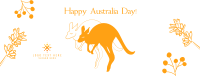 Australia Day Kangaroo Facebook Cover
