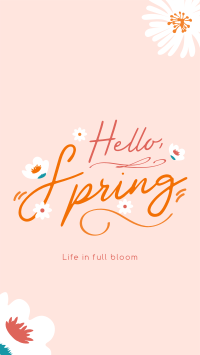 Hello Spring Greeting YouTube Short