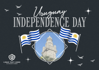 Uruguay Independence Celebration Postcard Design