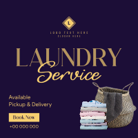 Laundry Delivery Services Instagram Post