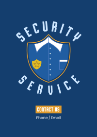 Security Uniform Badge Poster