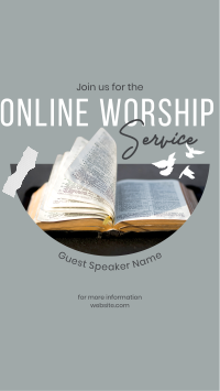 Online Worship Instagram Story