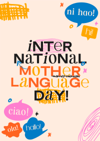 Doodle International Mother Language Day Flyer