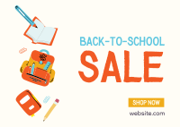 Fantastic School Sale Postcard