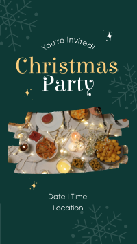 Snowy Christmas Party Instagram Reel Image Preview