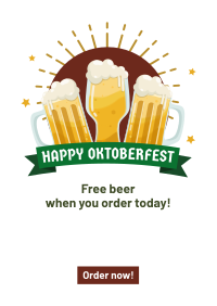 Cheers Beer Oktoberfest Flyer