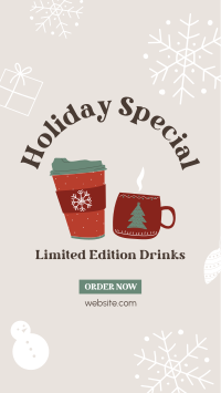 Holiday Special Drinks Facebook Story