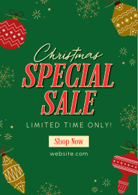 Christmas Holiday Shopping Sale Poster