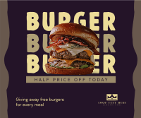 Free Burger Special Facebook Post