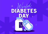 World Diabetes Day Postcard example 2