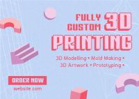 3D Agnostic Printing Postcard Design