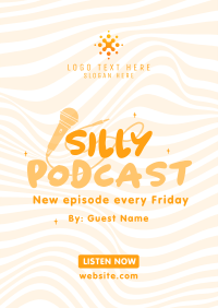 Silly Podcast Flyer