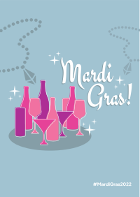 Starry Mardi Gras Flyer