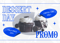 Contemporary Dessert Promo Postcard