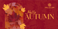 Hello There Autumn Greeting Twitter Post