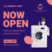 Laundry Shop Opening Instagram Post