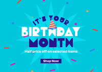 Birthday Month Promo Postcard