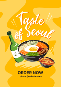 Taste of Seoul Food Flyer