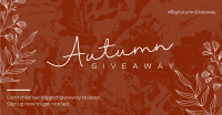 Leafy Autumn Grunge Facebook Ad Design