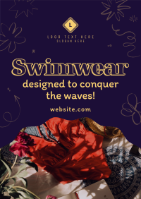 Swimwear For Surfing Poster