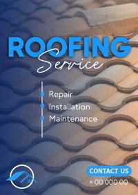 Modern Roofing Poster