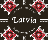 Traditional Latvia Independence Facebook Post