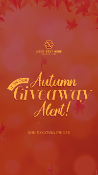 Autumn Giveaway Alert YouTube Short