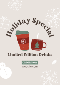 Holiday Special Drinks Poster