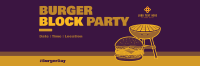Burger Grill Party Twitter Header Image Preview