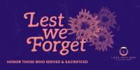 Service and Sacrifice Twitter Post