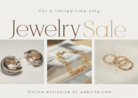 Luxurious Jewelry Sale Postcard