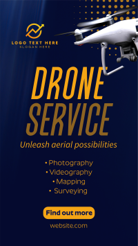 Modern Professional Drone Service Facebook Story