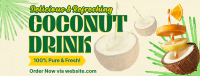 Coconut Drink Facebook Cover example 4