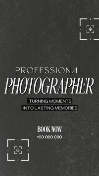 Studio Professional Photographer Facebook Story