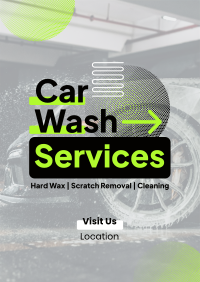 Unique Car Wash Service Flyer