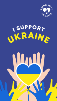 I Support Ukraine Instagram Story