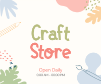 Craft Store Timings Facebook Post