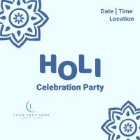 Holi Fest Get Together Linkedin Post Design