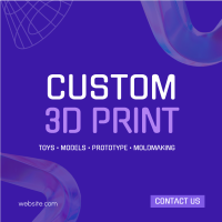 Professional 3D Printing  Instagram Post