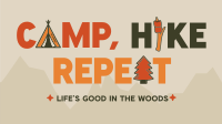 Minimalist Camping Quote Animation