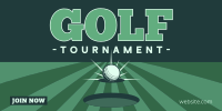 Clean Golf Tournament Twitter Post