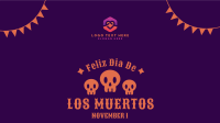 Dias De Los Muertos Greeting Facebook Event Cover