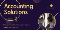 Business Accounting Solutions Twitter Post Design