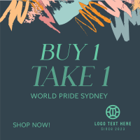 World Pride Sydney Promo Linkedin Post Design